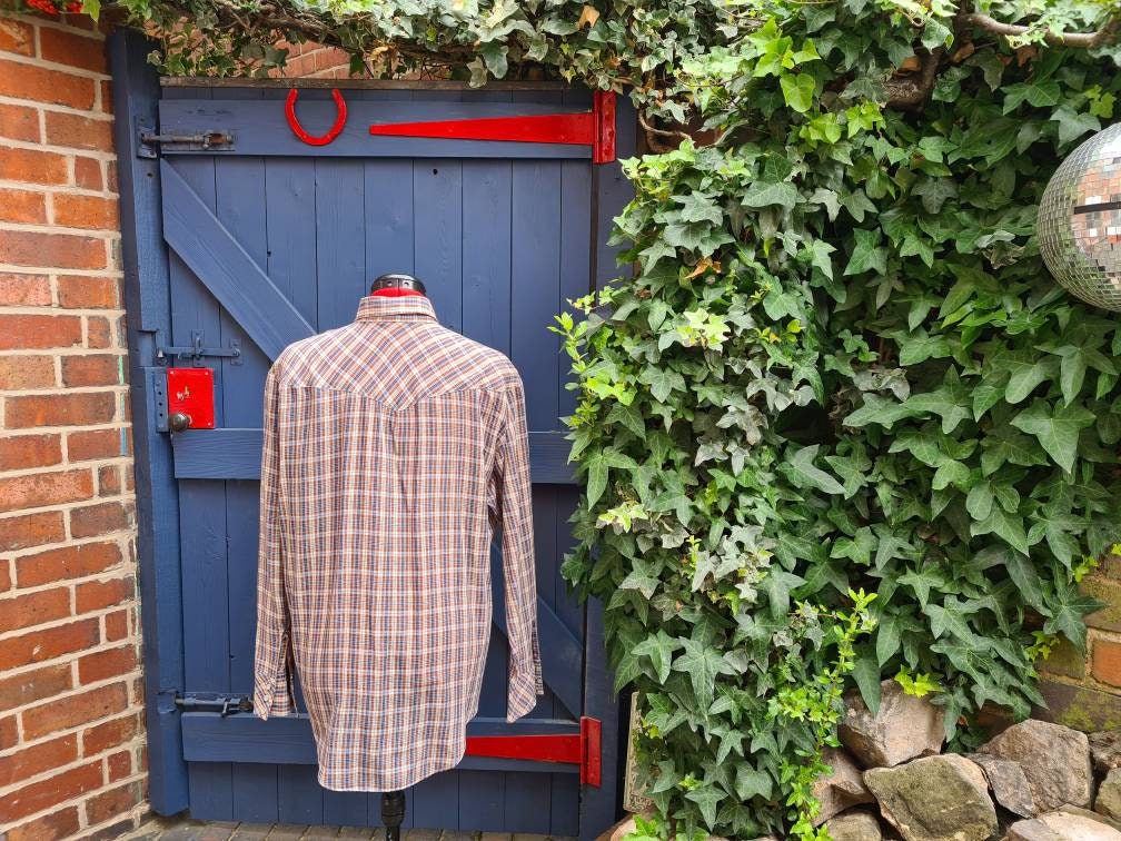 Watchman Western Wear 80s Check Shirt L