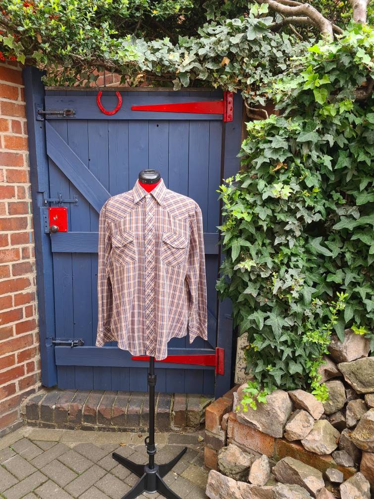 Watchman Western Wear 80s Check Shirt L