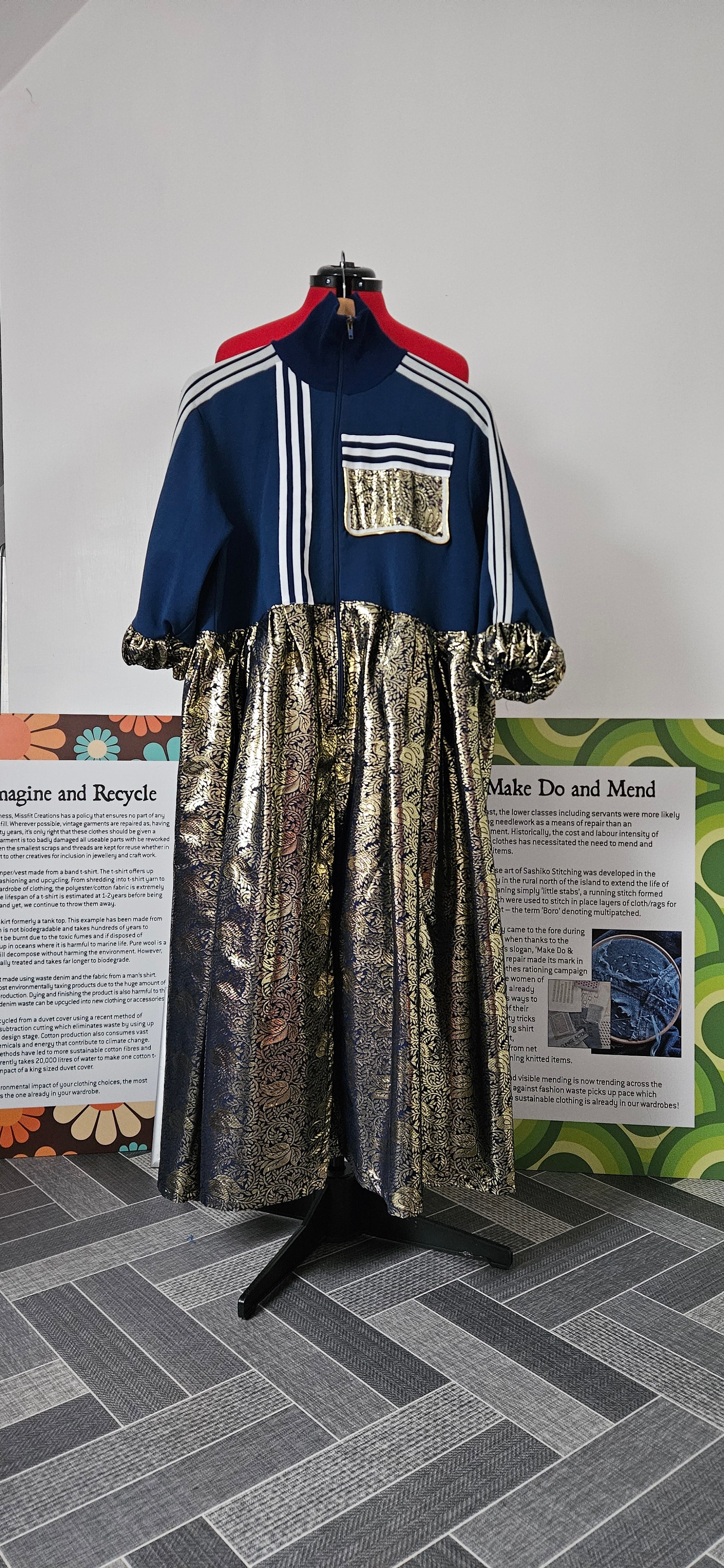 Track Top Refashioned Dress