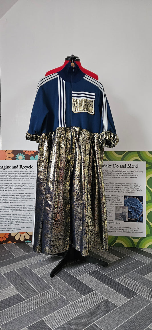 Track Top Refashioned Dress