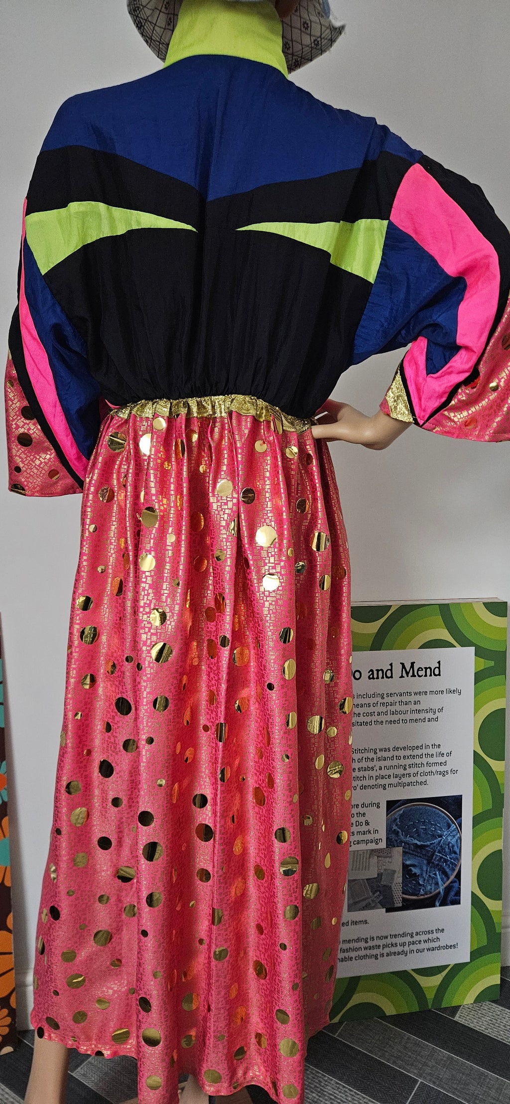 Refashioned Shell Suit Dress M