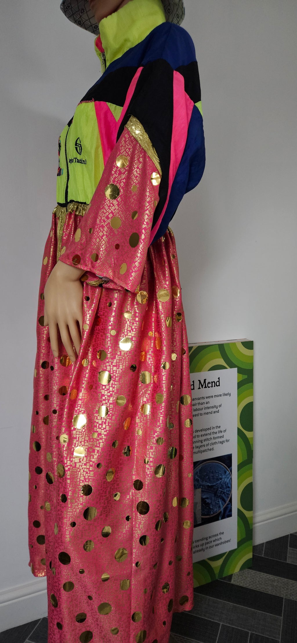 Refashioned Shell Suit Dress M