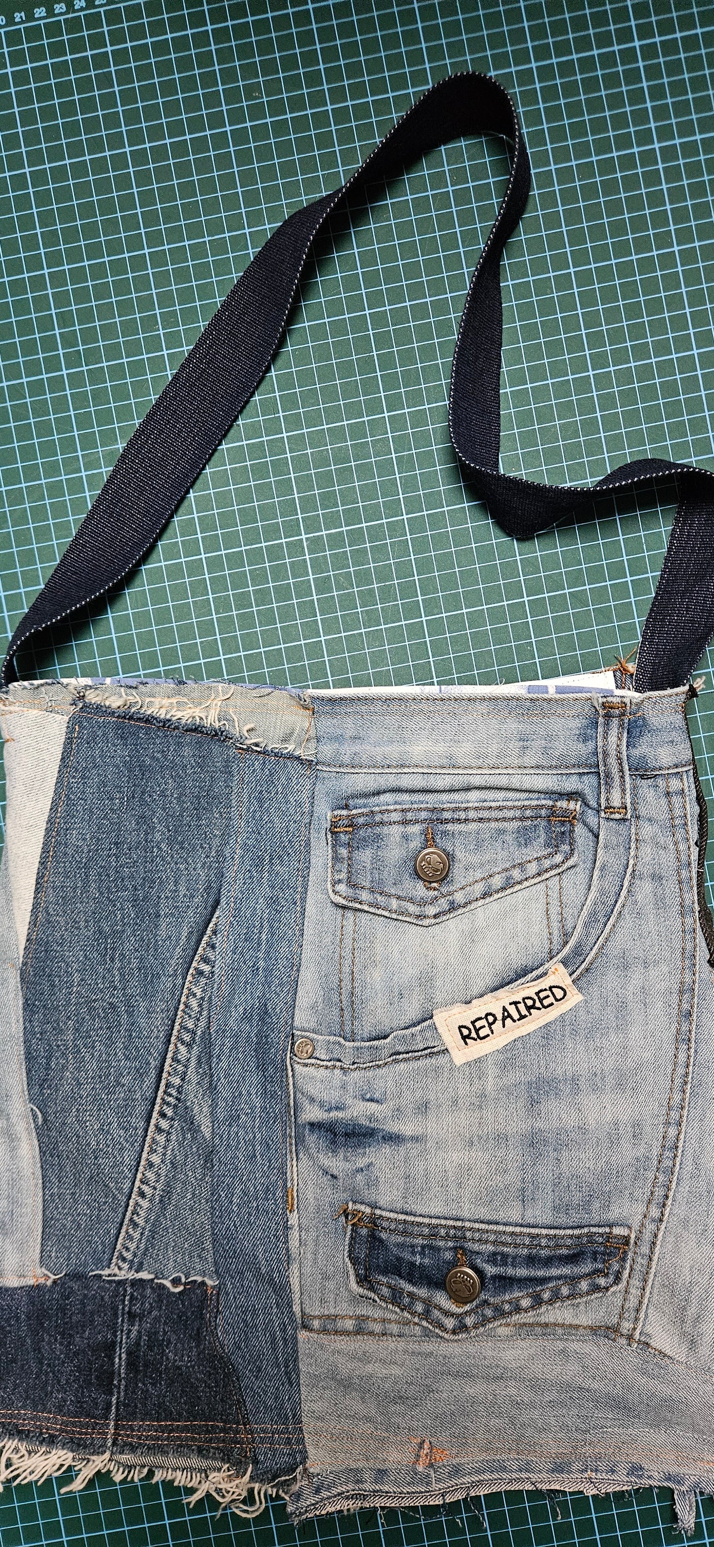 Upcycled Patchwork Denim  Bag