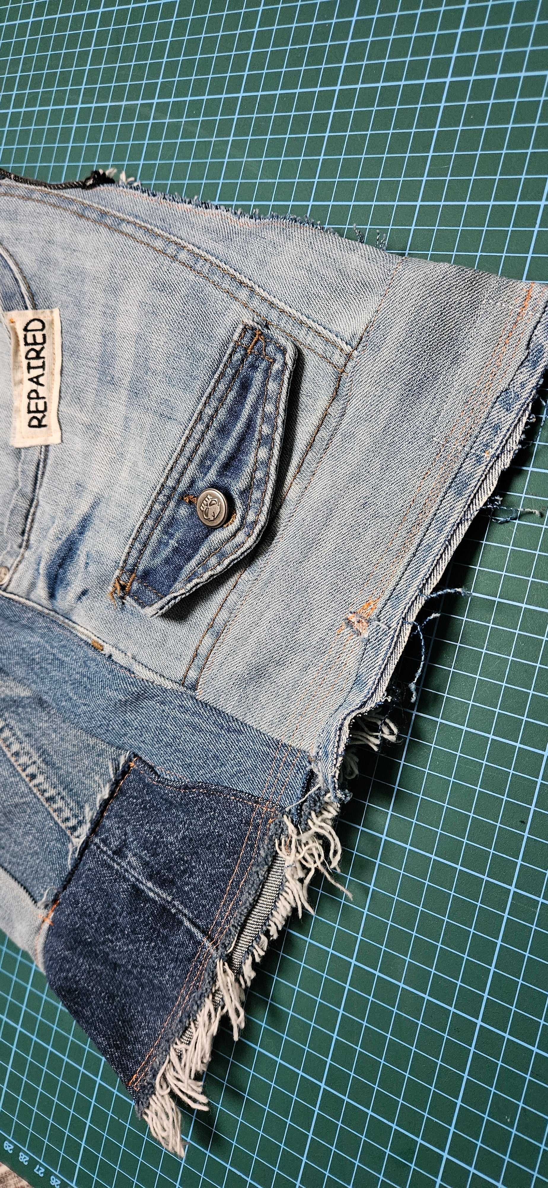 Upcycled Patchwork Denim  Bag