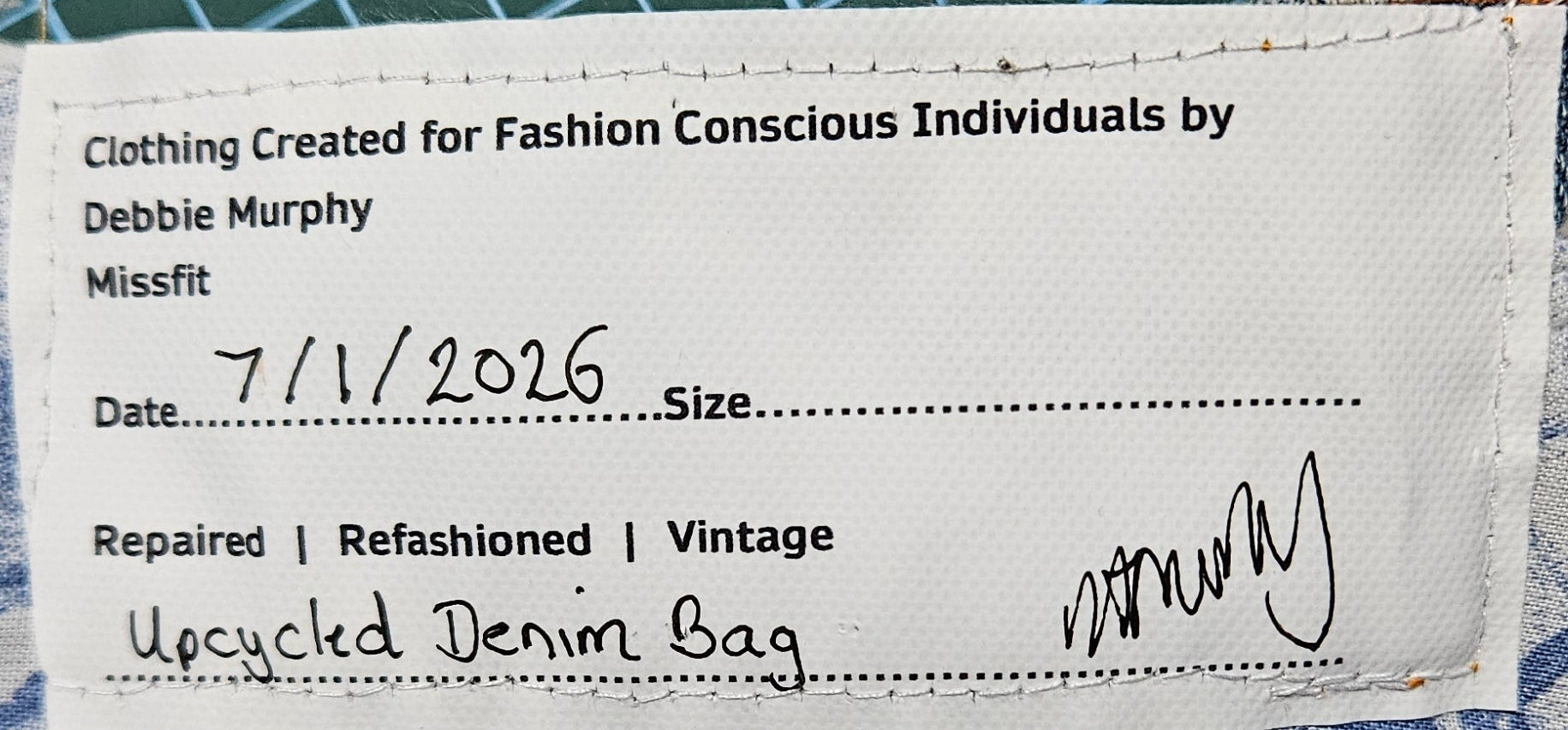 Upcycled Patchwork Denim  Bag