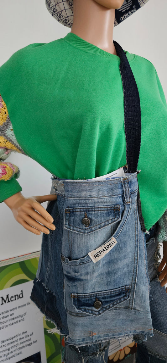 Upcycled Patchwork Denim  Bag