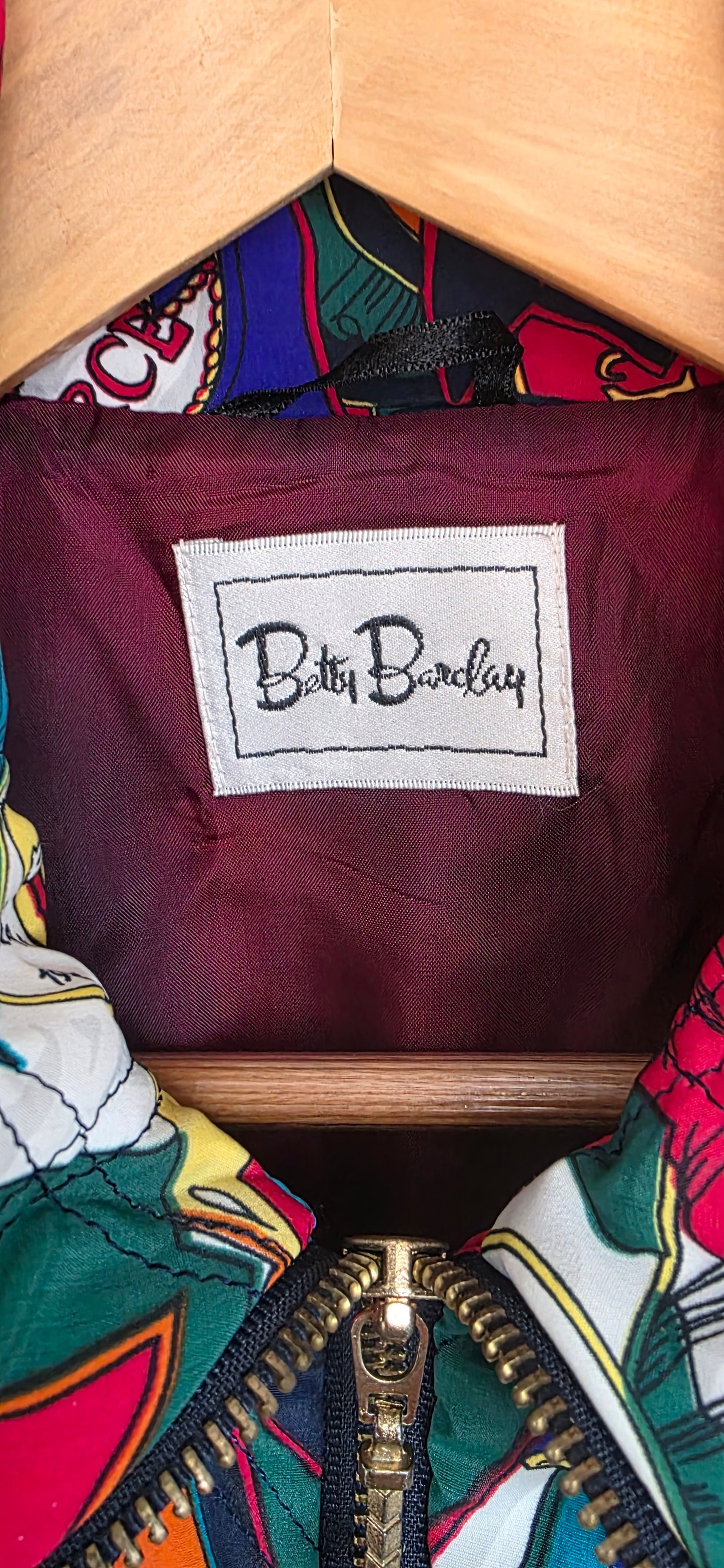 Betty Barclay Bold Print Bomber Jacket 14