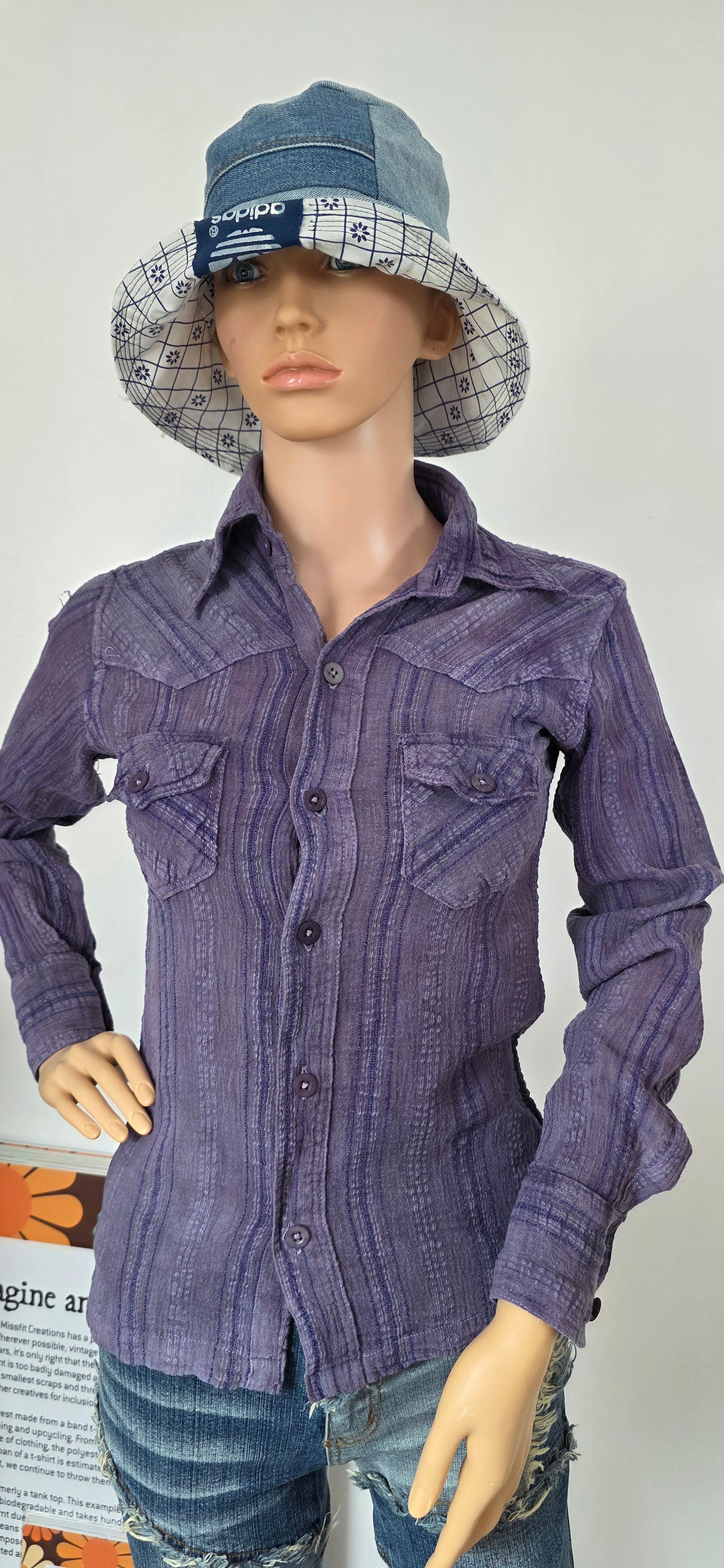 Naturally Dyed 1970s Indian Cotton Shirt XS