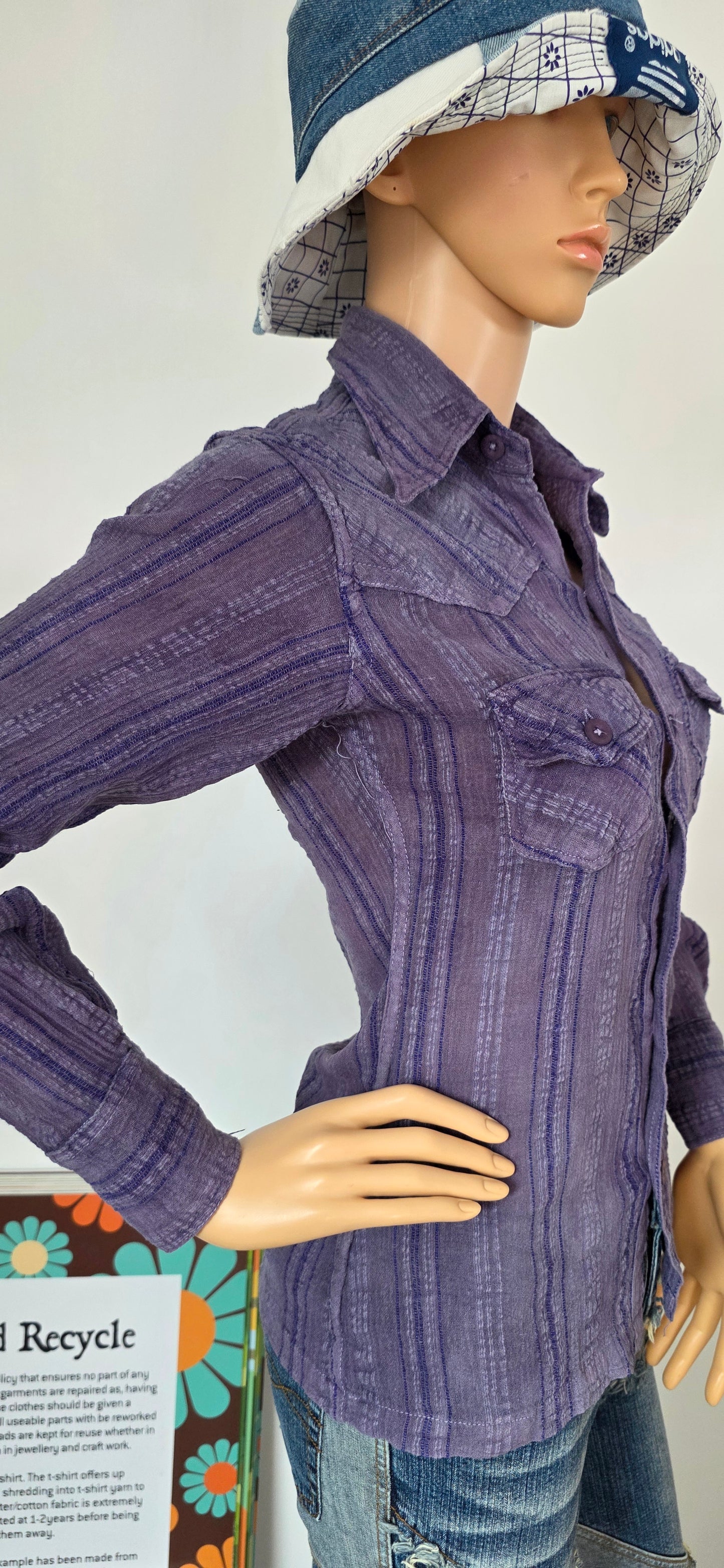 Naturally Dyed 1970s Indian Cotton Shirt XS