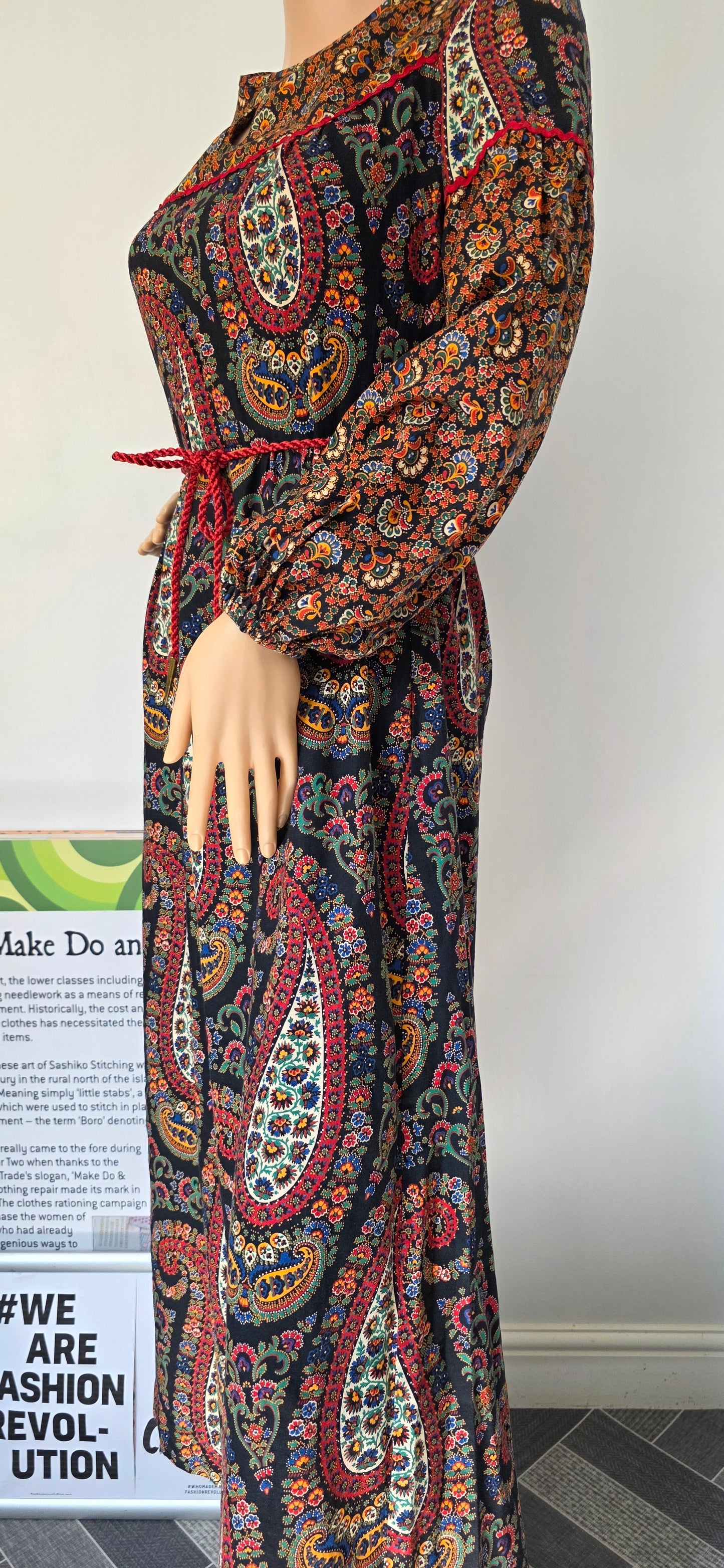 1970s Dollyrockers Peasant Dress 10/12