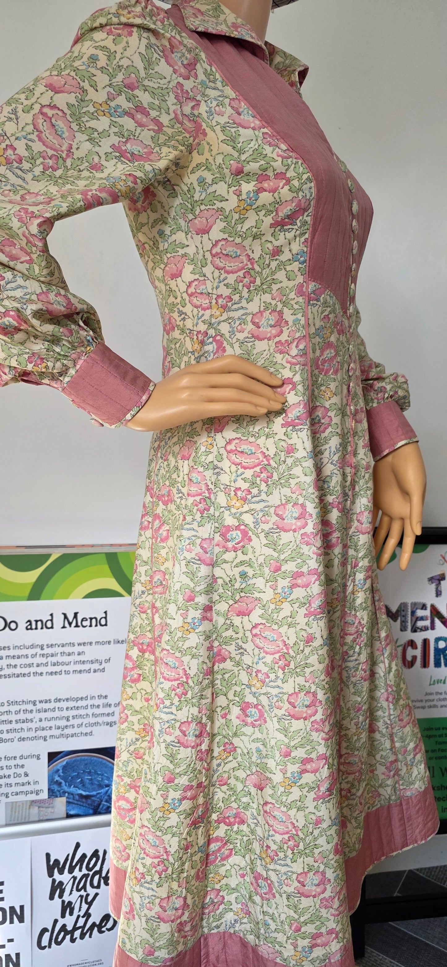 1970s Anna Belinda Liberty Print Dress sz12