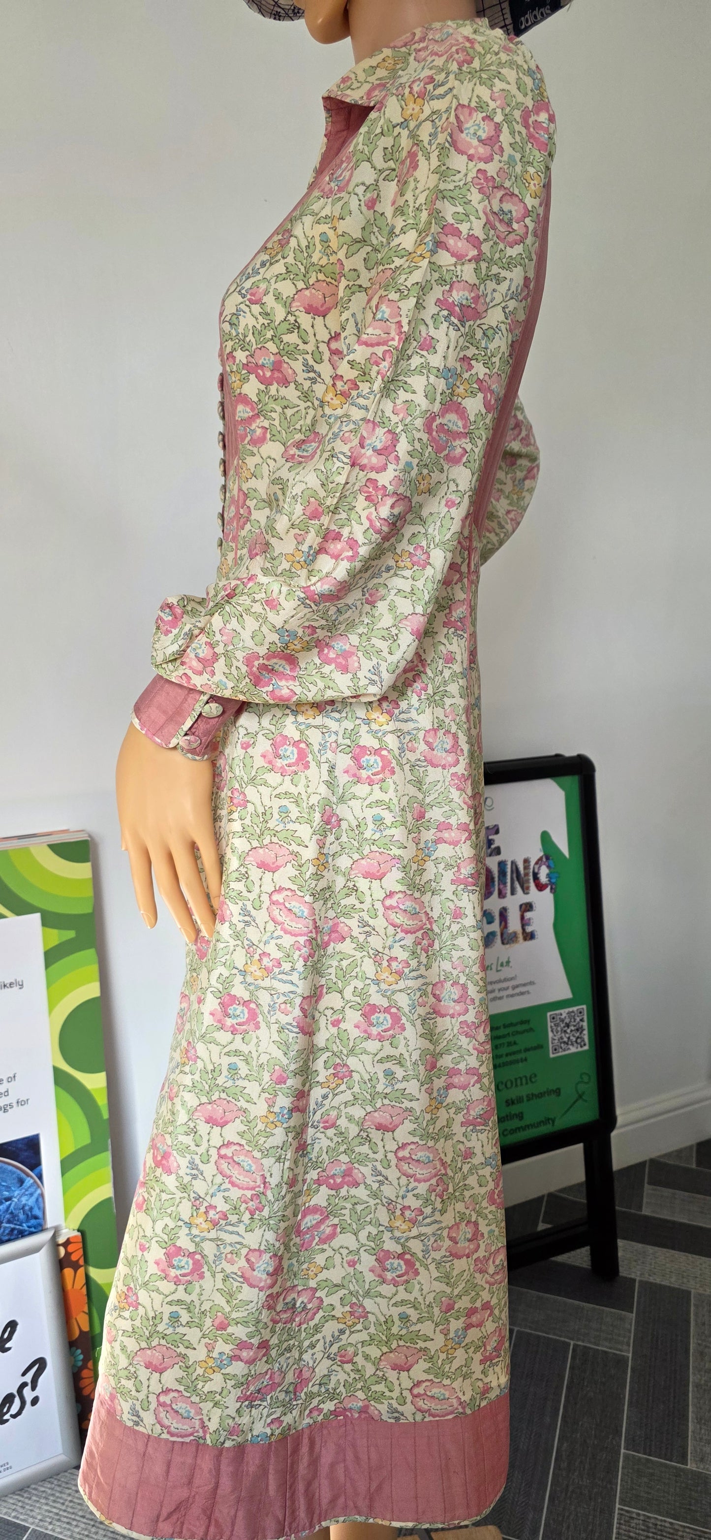 1970s Anna Belinda Liberty Print Dress sz12
