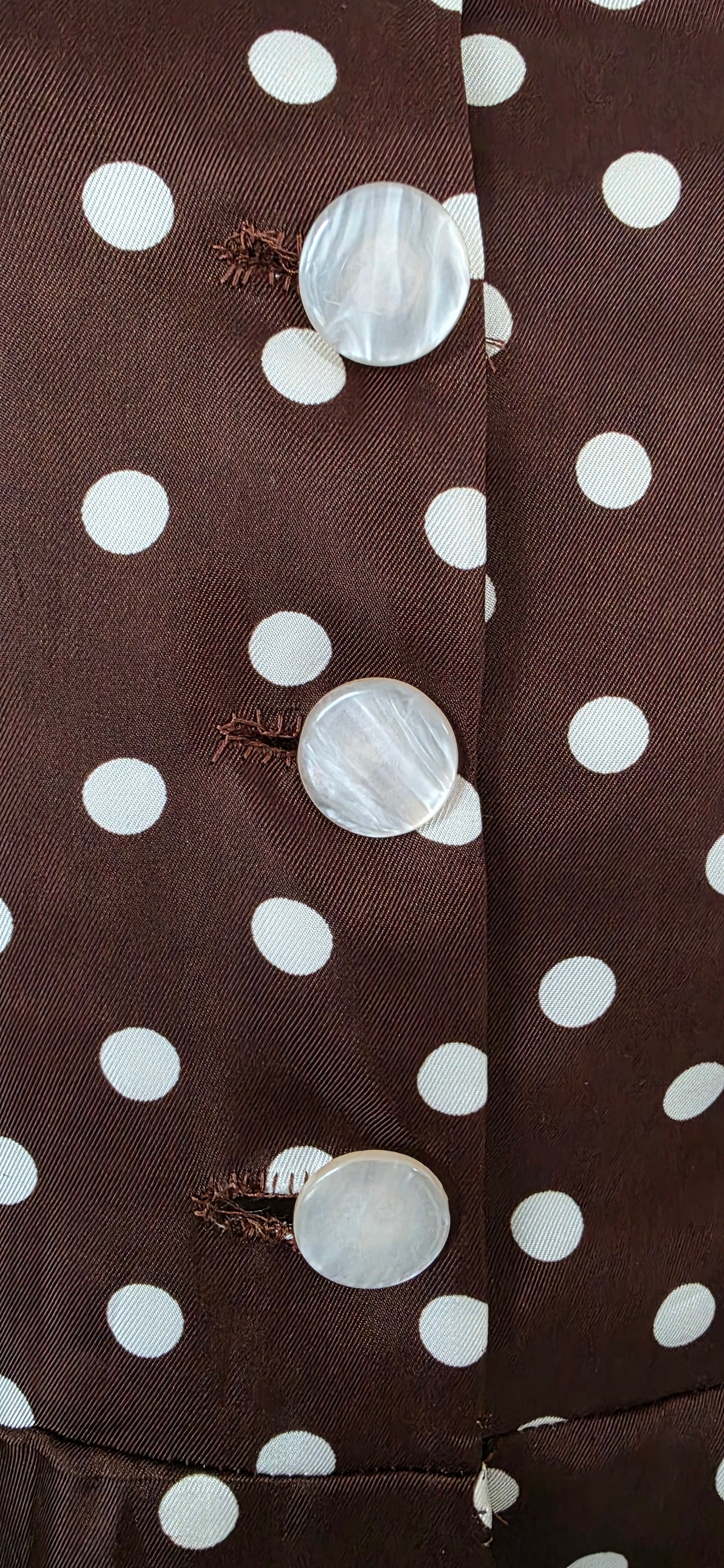 1950s Handmade Circle Skirt Polka Dot Dress