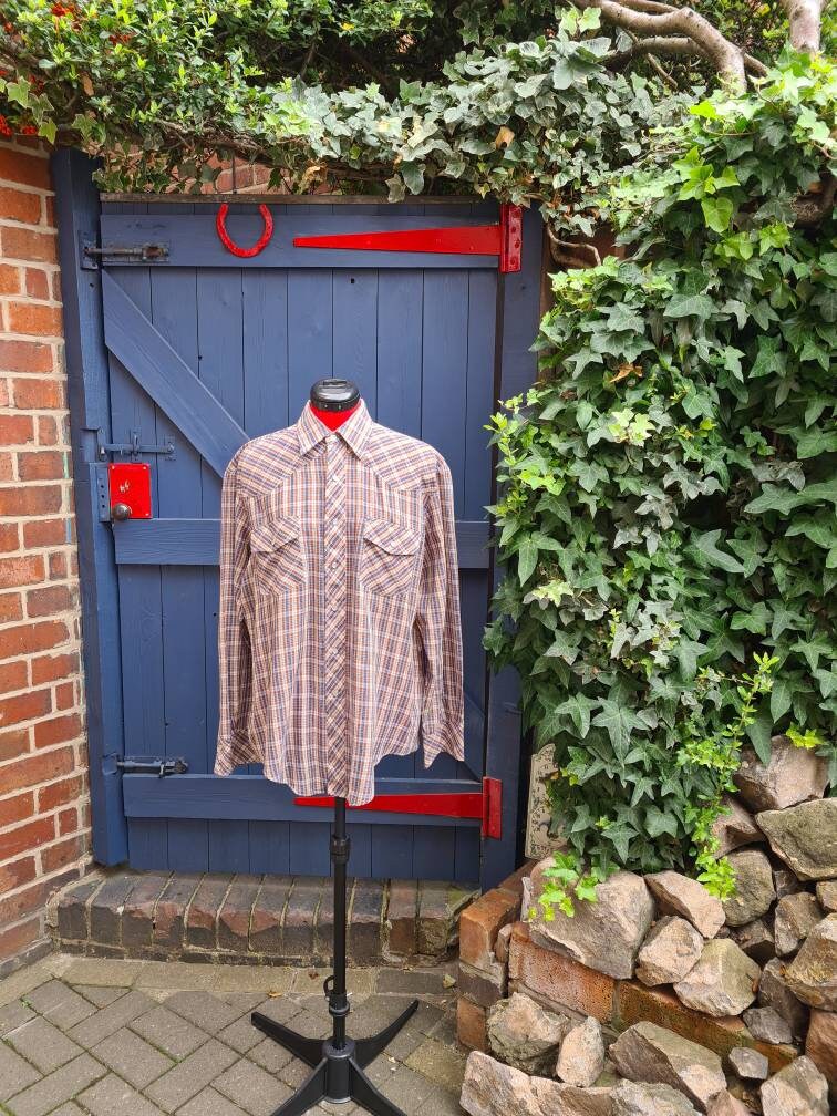 Watchman Western Wear 80s Check Shirt L