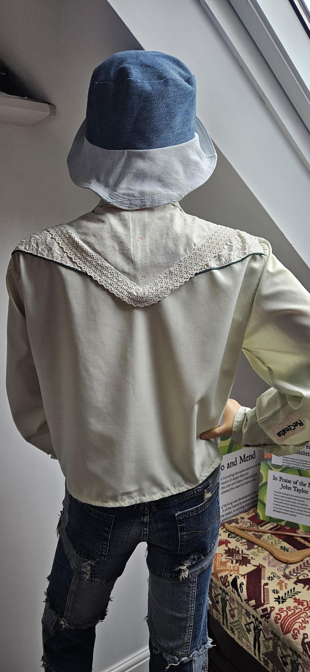 Refashioned 1970s Western Cowboy Shirt 38"