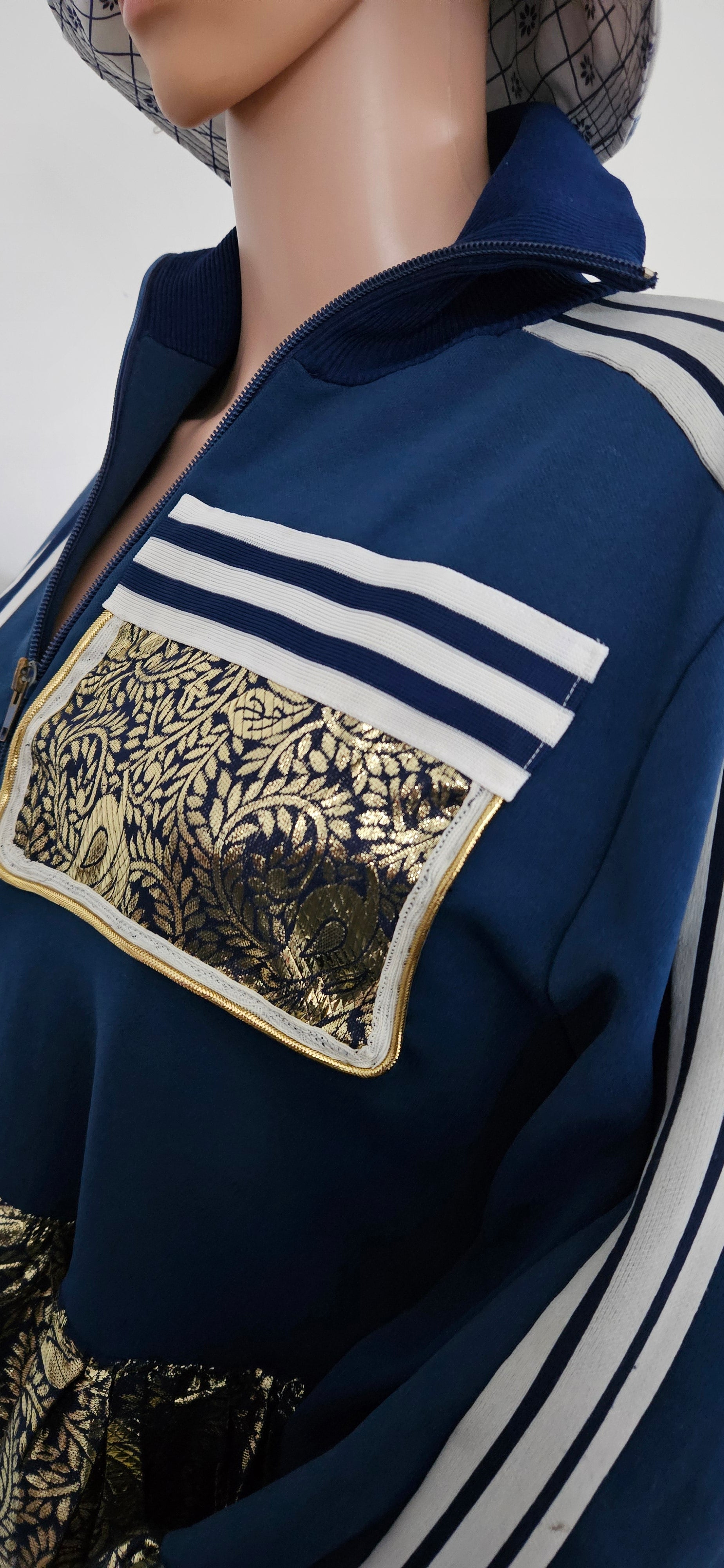 Track Top Refashioned Dress