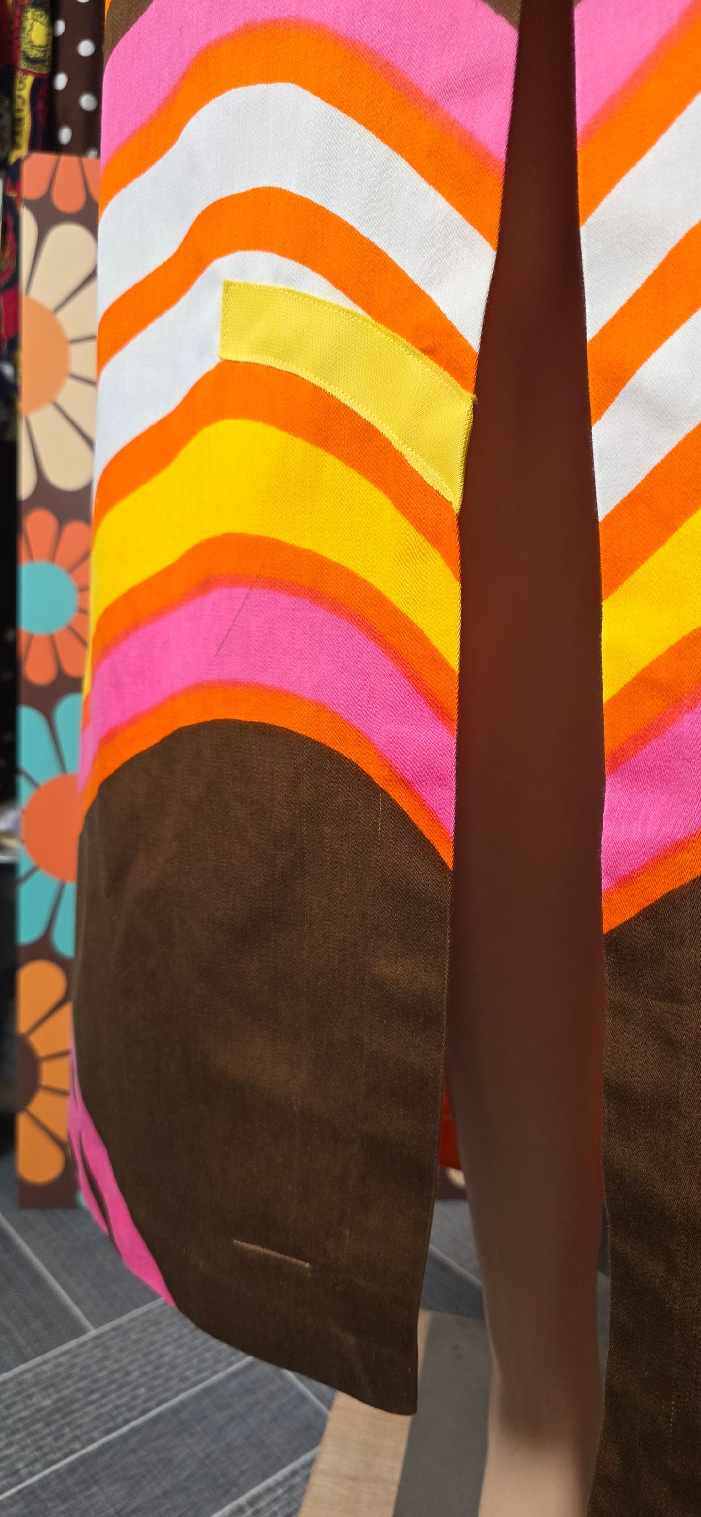 1970s Dollyrockers Bold Stripe Dress sz12