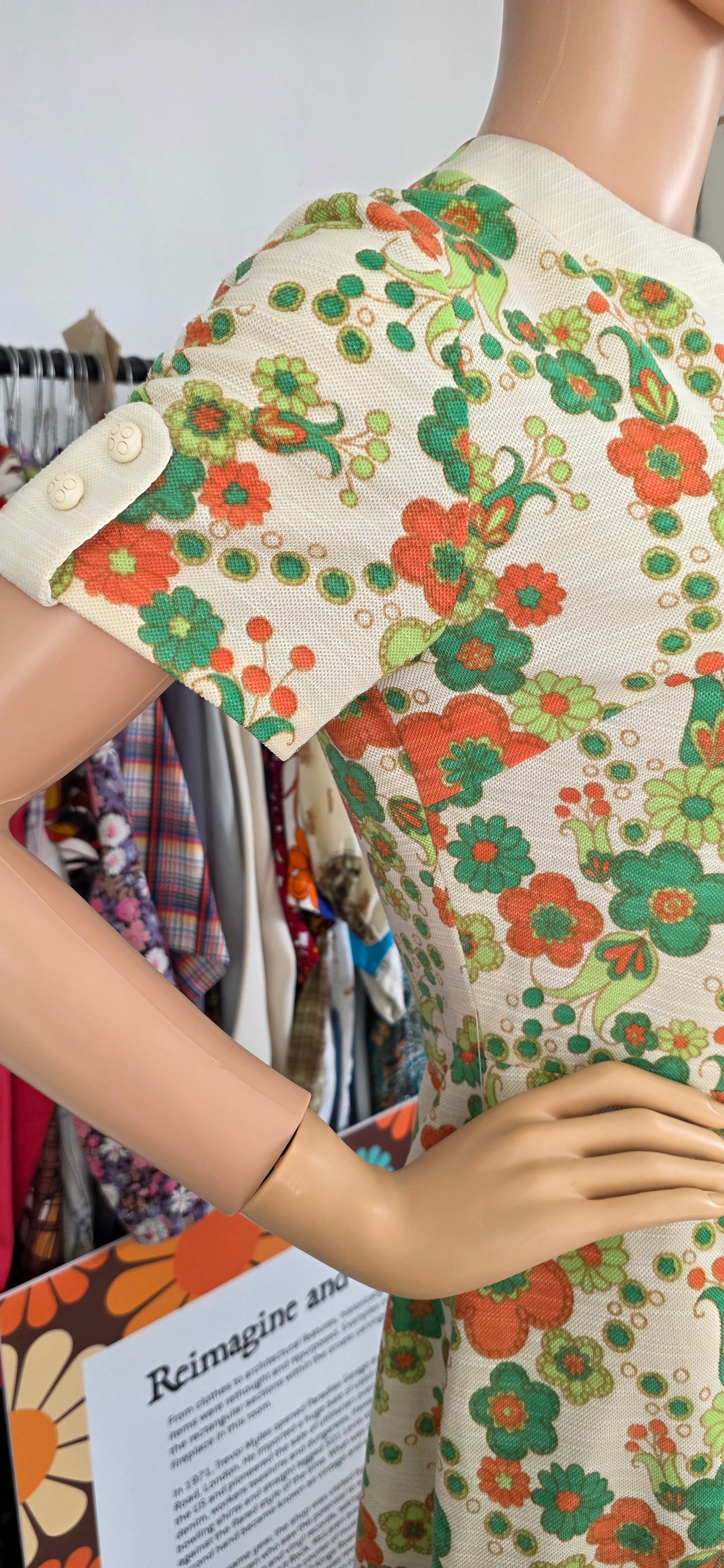 1970s Frankenwalder Floral Dress 12