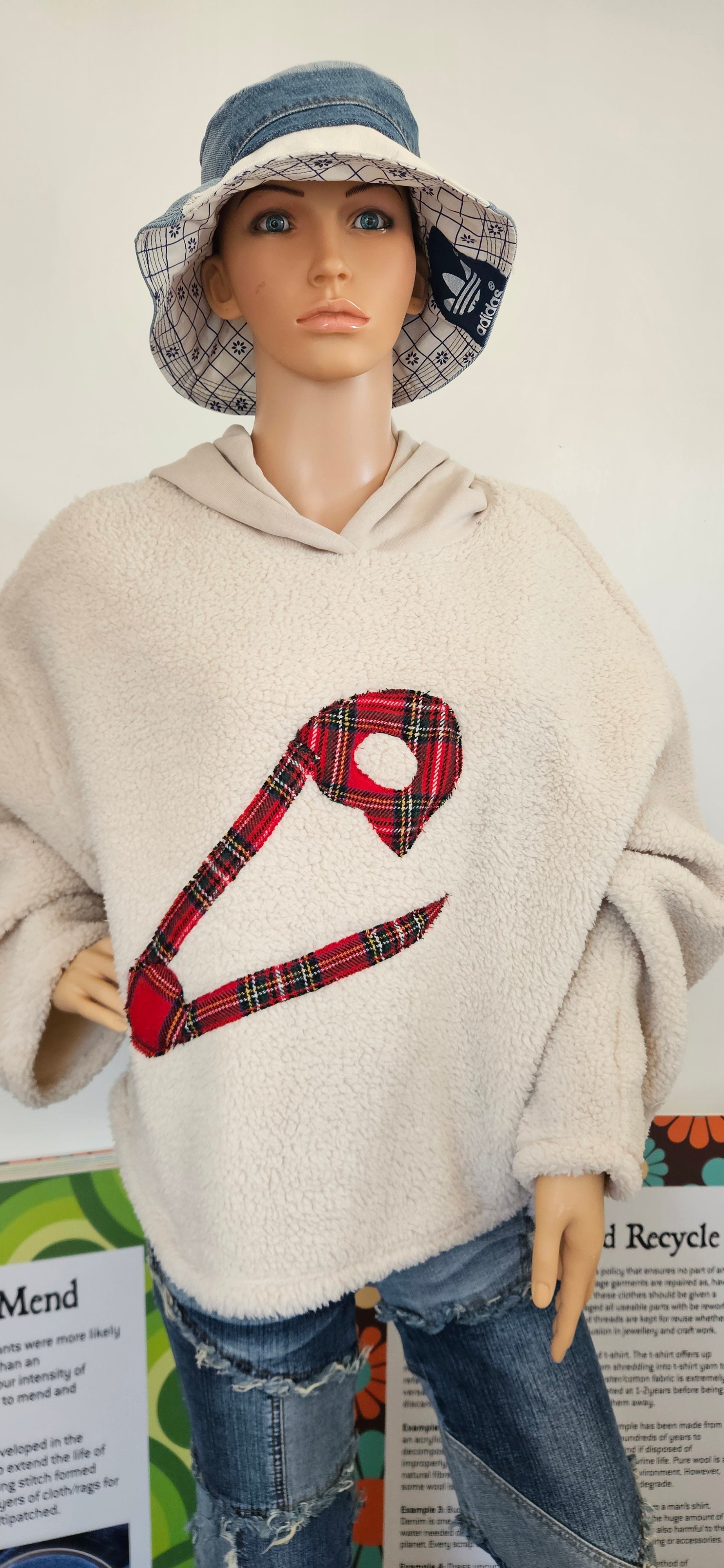 Refshioned Punk Pin Fleece Hoody