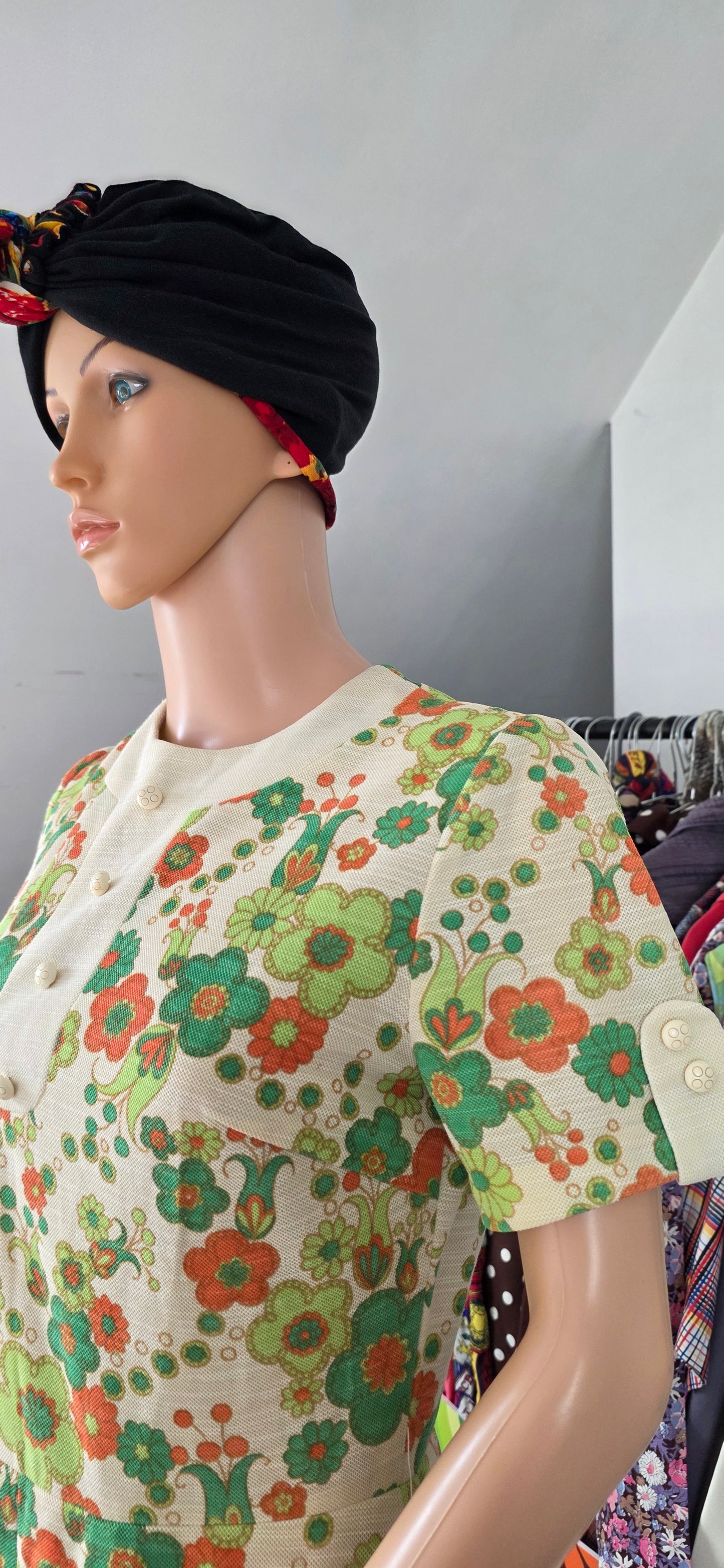 1970s Frankenwalder Floral Dress 12