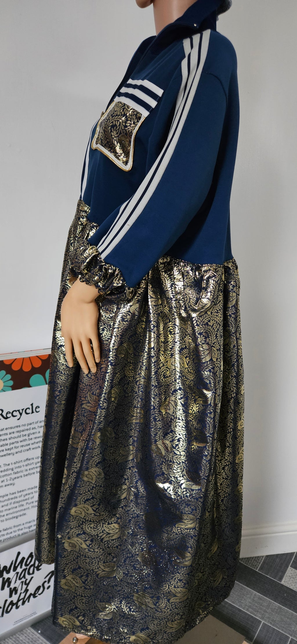 Track Top Refashioned Dress