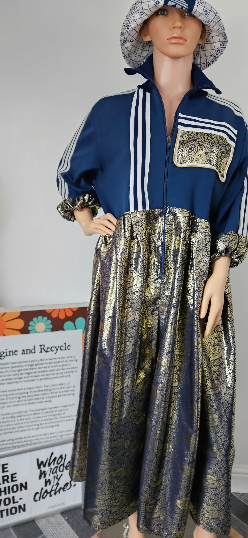 Track Top Refashioned Dress