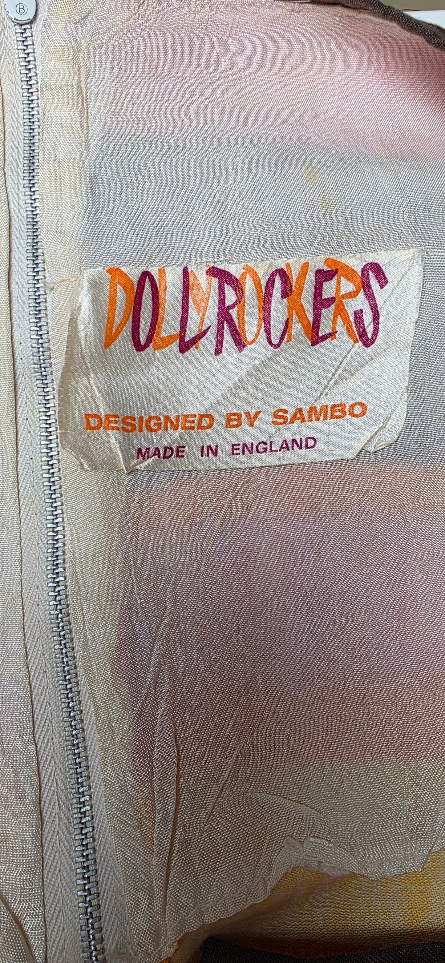 1970s Dollyrockers Bold Stripe Dress sz12